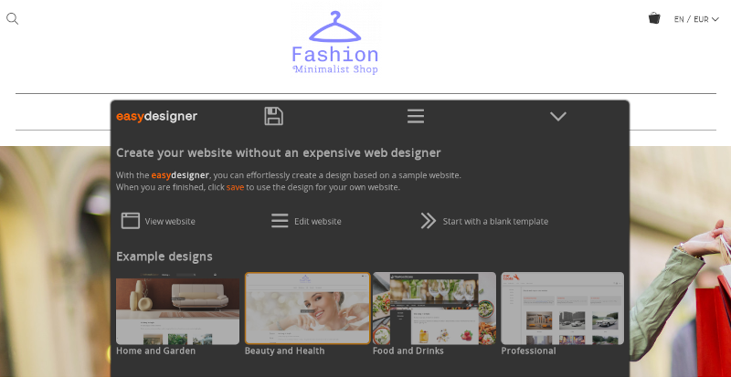 Cattura schermo di Easy Designer