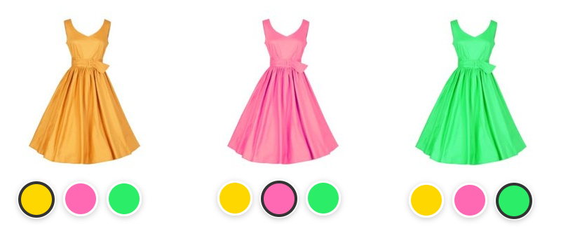 Foto separate per ogni colore
